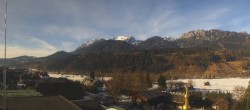 Archived image Webcam Panoramic view from hotel Herrschaftstaverne towards village Haus im Ennstal, Styria 13:00