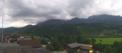 Archived image Webcam Panoramic view from hotel Herrschaftstaverne towards village Haus im Ennstal, Styria 13:00