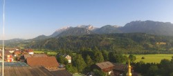 Archived image Webcam Panoramic view from hotel Herrschaftstaverne towards village Haus im Ennstal, Styria 06:00