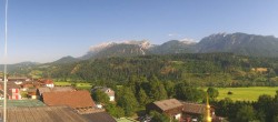 Archived image Webcam Panoramic view from hotel Herrschaftstaverne towards village Haus im Ennstal, Styria 07:00