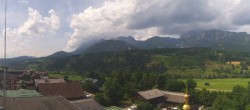 Archived image Webcam Panoramic view from hotel Herrschaftstaverne towards village Haus im Ennstal, Styria 13:00