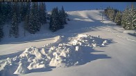 Archived image Webcam Riesneralm - Donnersbachwald: Slope 6er Schuss and chairlift Panorama 06:00