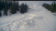 Archived image Webcam Riesneralm - Donnersbachwald: Slope 6er Schuss and chairlift Panorama 06:00
