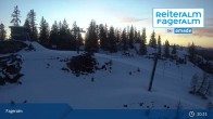 Archiv Foto Webcam Fageralm: Panoramablick Skigebiet 02:00