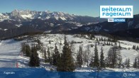 Archiv Foto Webcam Fageralm: Panoramablick Skigebiet 08:00