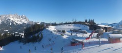 Archived image Webcam Panorama Astberg - SkiWelt Wilder Kaiser 09:00