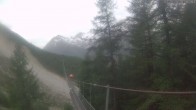 Archiv Foto Webcam Grächen: Blick auf Charles Kuonen Hängebrücke 06:00