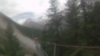 Archiv Foto Webcam Grächen: Blick auf Charles Kuonen Hängebrücke 09:00