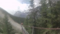 Archiv Foto Webcam Grächen: Blick auf Charles Kuonen Hängebrücke 11:00