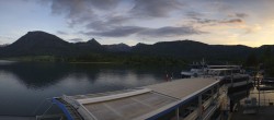 Archived image Webcam Wolfgangsee: jetty and rack railway station 19:00