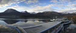 Archiv Foto Webcam Wolfgangsee: Schifffahrt Anlegesteg und Schafbergbahn 07:00