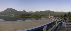 Archiv Foto Webcam Wolfgangsee: Schifffahrt Anlegesteg und Schafbergbahn 05:00