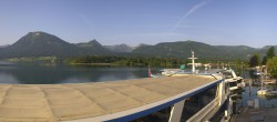 Archiv Foto Webcam Wolfgangsee: Schifffahrt Anlegesteg und Schafbergbahn 06:00