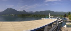 Archiv Foto Webcam Wolfgangsee: Schifffahrt Anlegesteg und Schafbergbahn 07:00