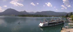 Archiv Foto Webcam Wolfgangsee: Schifffahrt Anlegesteg und Schafbergbahn 11:00