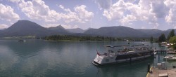 Archived image Webcam Wolfgangsee: jetty and rack railway station 13:00