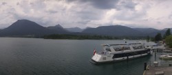 Archiv Foto Webcam Wolfgangsee: Schifffahrt Anlegesteg und Schafbergbahn 17:00