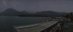 Archiv Foto Webcam Wolfgangsee: Schifffahrt Anlegesteg und Schafbergbahn 19:00