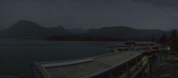 Archiv Foto Webcam Wolfgangsee: Schifffahrt Anlegesteg und Schafbergbahn 21:00