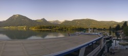 Archiv Foto Webcam Wolfgangsee: Schifffahrt Anlegesteg und Schafbergbahn 05:00