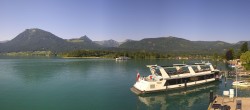 Archiv Foto Webcam Wolfgangsee: Schifffahrt Anlegesteg und Schafbergbahn 07:00