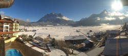 Archived image Webcam Zugspitze view - Hotel Post 09:00