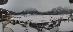 Archiv Foto Webcam Hotel Post Lermoos: Zugspitze 13:00