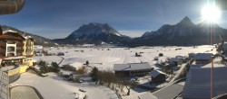 Archiv Foto Webcam Hotel Post Lermoos: Zugspitze 09:00