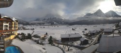 Archiv Foto Webcam Hotel Post Lermoos: Zugspitze 09:00