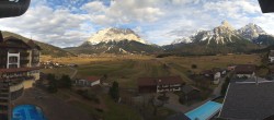 Archiv Foto Webcam Hotel Post Lermoos: Zugspitze 15:00