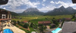 Archiv Foto Webcam Hotel Post Lermoos: Zugspitze 11:00