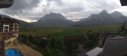 Archiv Foto Webcam Hotel Post Lermoos: Zugspitze 19:00