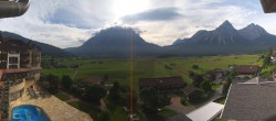 Archiv Foto Webcam Hotel Post Lermoos: Zugspitze 07:00