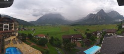 Archived image Webcam Zugspitze view - Hotel Post 11:00