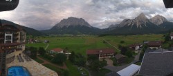 Archived image Webcam Zugspitze view - Hotel Post 21:00