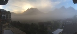 Archiv Foto Webcam Hotel Post Lermoos: Zugspitze 05:00