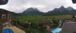 Archiv Foto Webcam Hotel Post Lermoos: Zugspitze 11:00