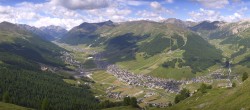 Archiv Foto Webcam Blick auf Livigno vom Crap de la Pare 09:00