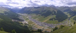 Archiv Foto Webcam Blick auf Livigno vom Crap de la Pare 08:00
