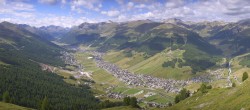 Archiv Foto Webcam Blick auf Livigno vom Crap de la Pare 09:00