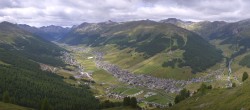 Archiv Foto Webcam Blick auf Livigno vom Crap de la Pare 09:00