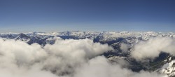 Archived image Webcam Panoramic view Pointe Helbronner (11,358 ft) 09:00