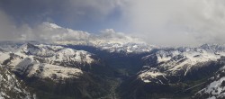 Archived image Webcam Panoramic view Pointe Helbronner (11,358 ft) 13:00