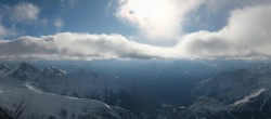 Archiv Foto Webcam Courmayeur: Rundblick Pointe Helbronner 09:00