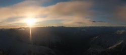 Archived image Webcam Panoramic view Pointe Helbronner (11,358 ft) 07:00