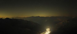 Archiv Foto Webcam Courmayeur: Rundblick Pointe Helbronner 23:00