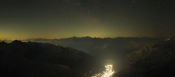 Archiv Foto Webcam Courmayeur: Rundblick Pointe Helbronner 01:00