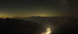 Archived image Webcam Panoramic view Pointe Helbronner (11,358 ft) 03:00