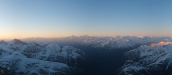 Archived image Webcam Panoramic view Pointe Helbronner (11,358 ft) 05:00