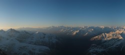 Archiv Foto Webcam Courmayeur: Rundblick Pointe Helbronner 06:00